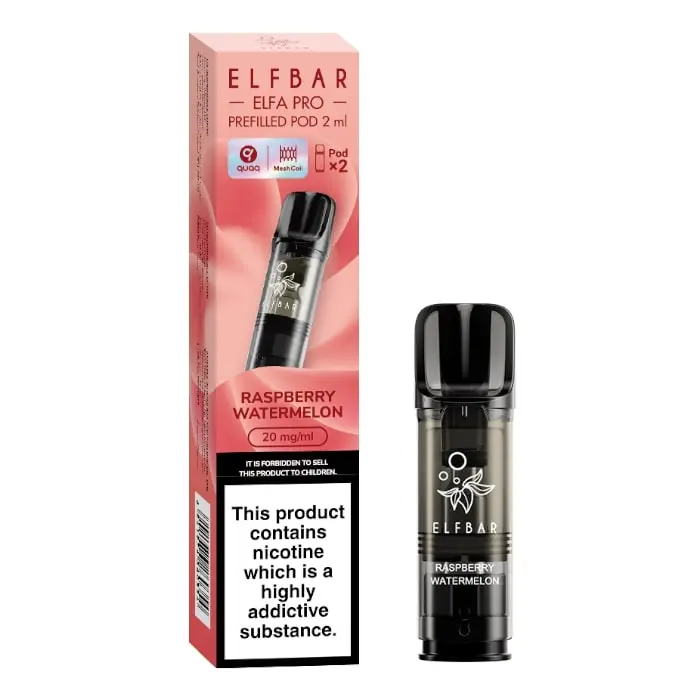 Raspberry Watermelon Elfa Pro Prefilled Pod By ElfBar